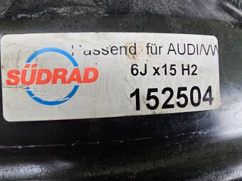Plechové disky 15" 5x112 AUDI A4 A6 R15 VW Passat B5 5 - 3