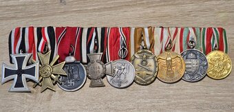 Exkluzivní medailová lišta Třetí říše - 9 míst - 3