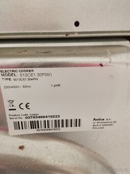 Trouba a sporák AMICA, 4x plotýnka - 3