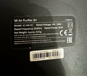 Čistička vzduchu xiaomi Mi air Purifier 3H - 3