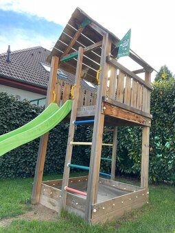 Dětské hřiště Jungle Gym House se skluzavkou - 3