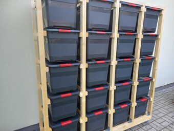 Regálový systém s úložnými boxy - 3