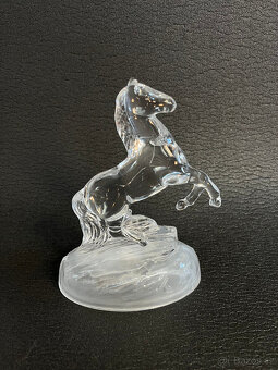 Cristal d'Arques Soška, plastika Kůň, křišťálové sklo - 3