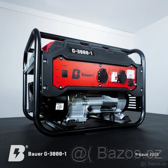 Kompaktní generátor Bauer G-3000-1; 3kW AKCE - 3