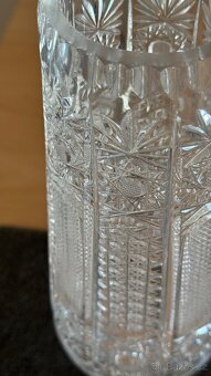 Ručně broušená křišťálová váza Liběchovská elegance, -50% - 3