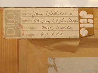 Obraz Jana Lieblová, Šumava 1981, olej 60x80 - 3