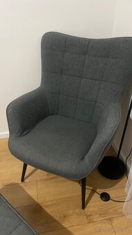 Křeslo s taburetkou - 3