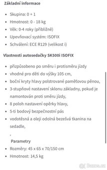 Autosedačka 0-18 - 3