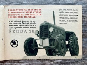 Prospekt traktor Škoda 30 ( 1946 ) slovensky - 3