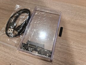 HDD průhledný box 2,5 SATA USB 3 nový - 3