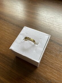 Zlatý dámský prsten se zirkonem - 3