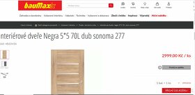 Interiérové dveře Negra 55 70L dub sonoma 277 + zárubně - 3