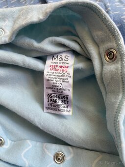 Pyžámka M&S 2x3-6 měsíců, 3x 6-9 měsíců - 3