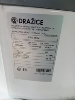 Dražice vyrovnávací nádrž 120 l + patron 6 kW - 3
