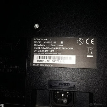 televizor SHARP LC-32SB25E na opravu, nebo na náhradní díly - 3