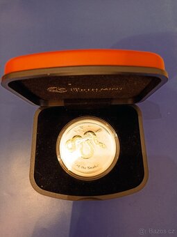 LUNAR YEAR OF THE SNAKE 2013 SILVER GILDED EDITION 1OZ - 3