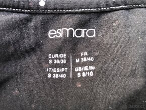 Esmara černé těhotenské triko dlouhý rukáv - 3