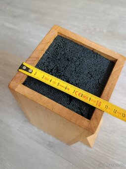 Stojan na nože - blok, dřevěný, zásuvný,štětinky - 3