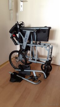 NOVÝ odlehčený transportní invalidní vozík ICON 35 BX - 3