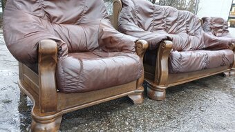 Kožená sedací souprava 3+1+1 - 3