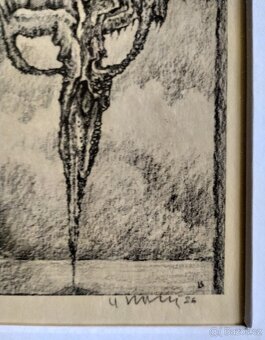 Nabízím grafický list v rámu" Oko v růži s hradem" - 3