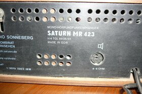 Rozhlasový přijímač SATURN MR 423,made in GDR - 3