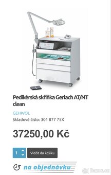 Pedikérská skříňka Gerlach + + univerzální držák lampy - 3