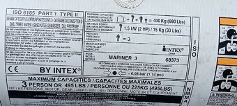 Prodám gumový člun Intex Mariner 3 - 3