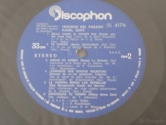 Prodám Španělské Lp Karel Gott Tesoros del Pasado - 3