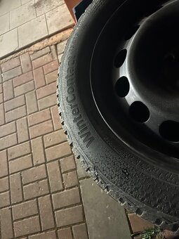 Prodám 4ks plech.disky 5x112 205/55/16 Continental 7.5mm - 3