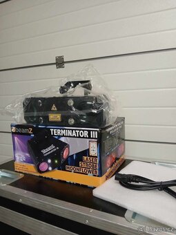 Terminator III LED Double Moon s laserem a stroboskopem - 3