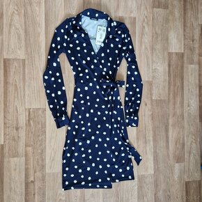 Puntíkované zavinovací šaty, Orsay,  vel. XXS - 3