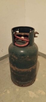 Plynová bomba 10 kg s redukčním ventilem a klíčem, prázdná - 3