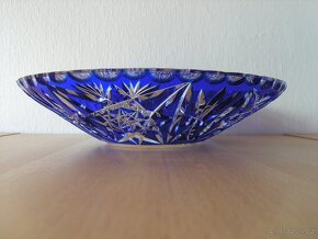 Modré přejímané broušené sklo - 3