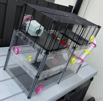 Klec pro křečka Ferplast Multipla Hamster Crystal s výbavou - 3