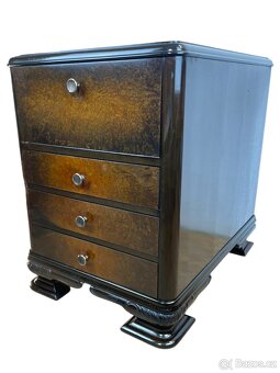 Starožitná komoda nízká Art Deco - 3