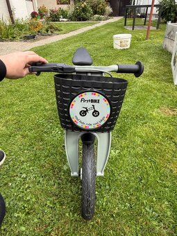 First Bike zelené s košíkem - 3