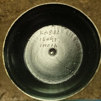 Mosazná váza černá zlatá - 3