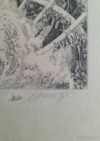 Grafika Josef Dudek Elegie - 3