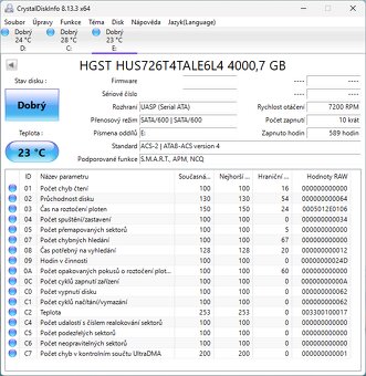 Pevný disk Western Digital SATA 4TB HGST - 3