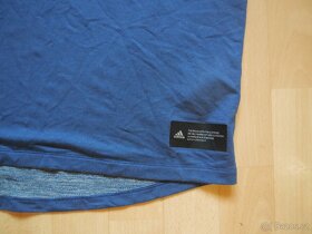 pánské Adidas modré sport tričko kr.ruk 2XL-3XL - 3
