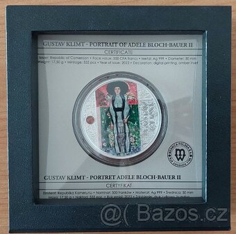 ADELE BLOCH BAUER II Gustav Klimt Silver Coin 500 Francs - 3