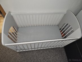 KLUPS Postýlka dřevěná NEL Srdce 120x60 + Matrace - 3