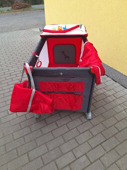 Cestovní postýlka a ohrádka zn.Baby Desing - 3