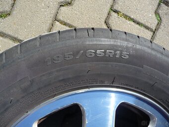 ALU KOLA 5x100 OCTÁVIA 1,GOLF 4,SEAT, ZÁNOVNÍ 195/65R15 - 3