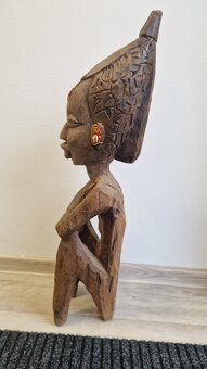 Dvojice ancestorálních figur kmen IGBO - Nigérie, dovoz 1950 - 3