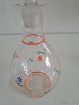 Skleněná karafa se čtyřmi skleničkami - 3