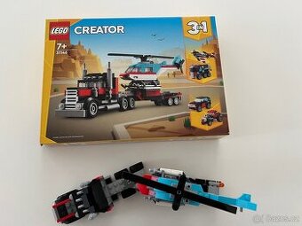 Lego Creator 31146 Náklaďák s plošinou a vrtulníkem - 3