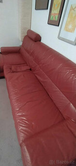 kožená sedací souprava - 3