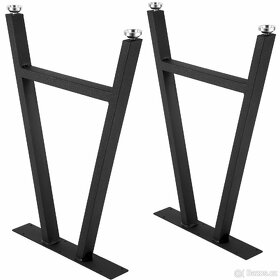 Kovové nohy stolové/podnoží 71 x 45 cm (nosnost 540 kg) - 3